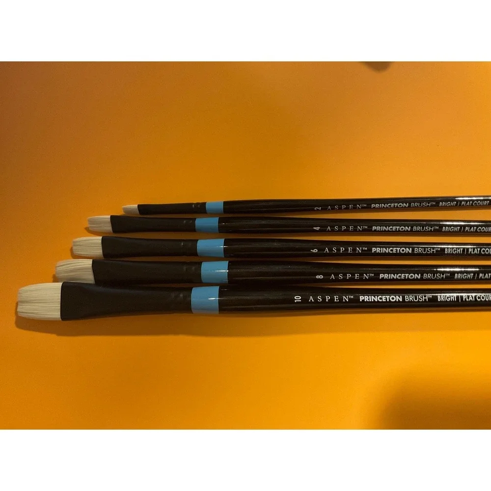 Princeton Aspen Oil Paint Brushes Sets Assorted Sizes 2-12 Flat OR Bright